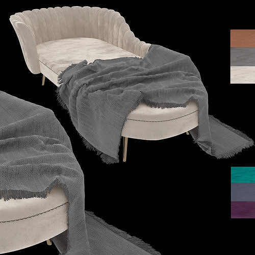 koger chaise lounge everly quinn  3D model