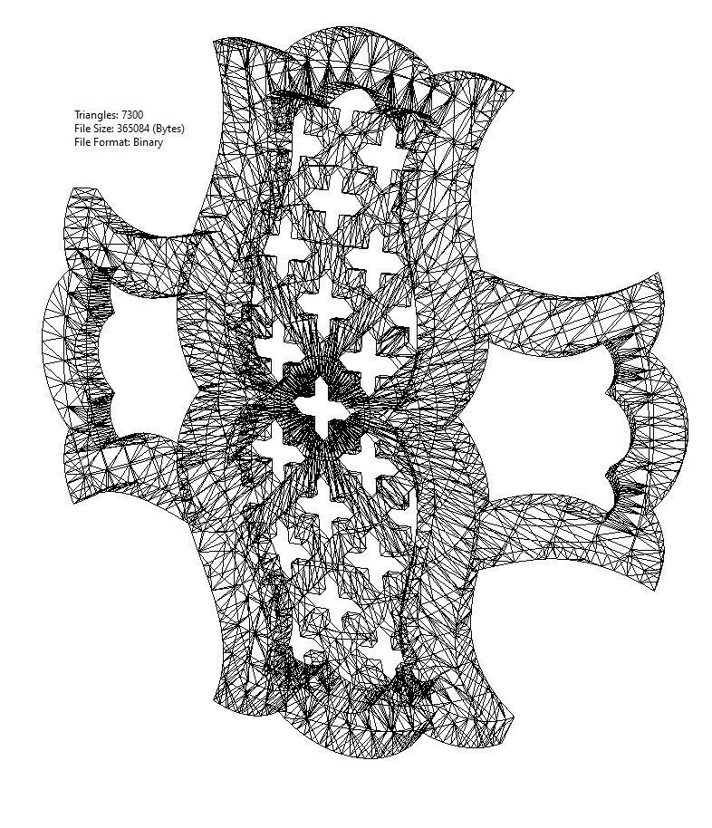 Double sided arabian pattern pendants with moucharabieh motifs 3D print model_24