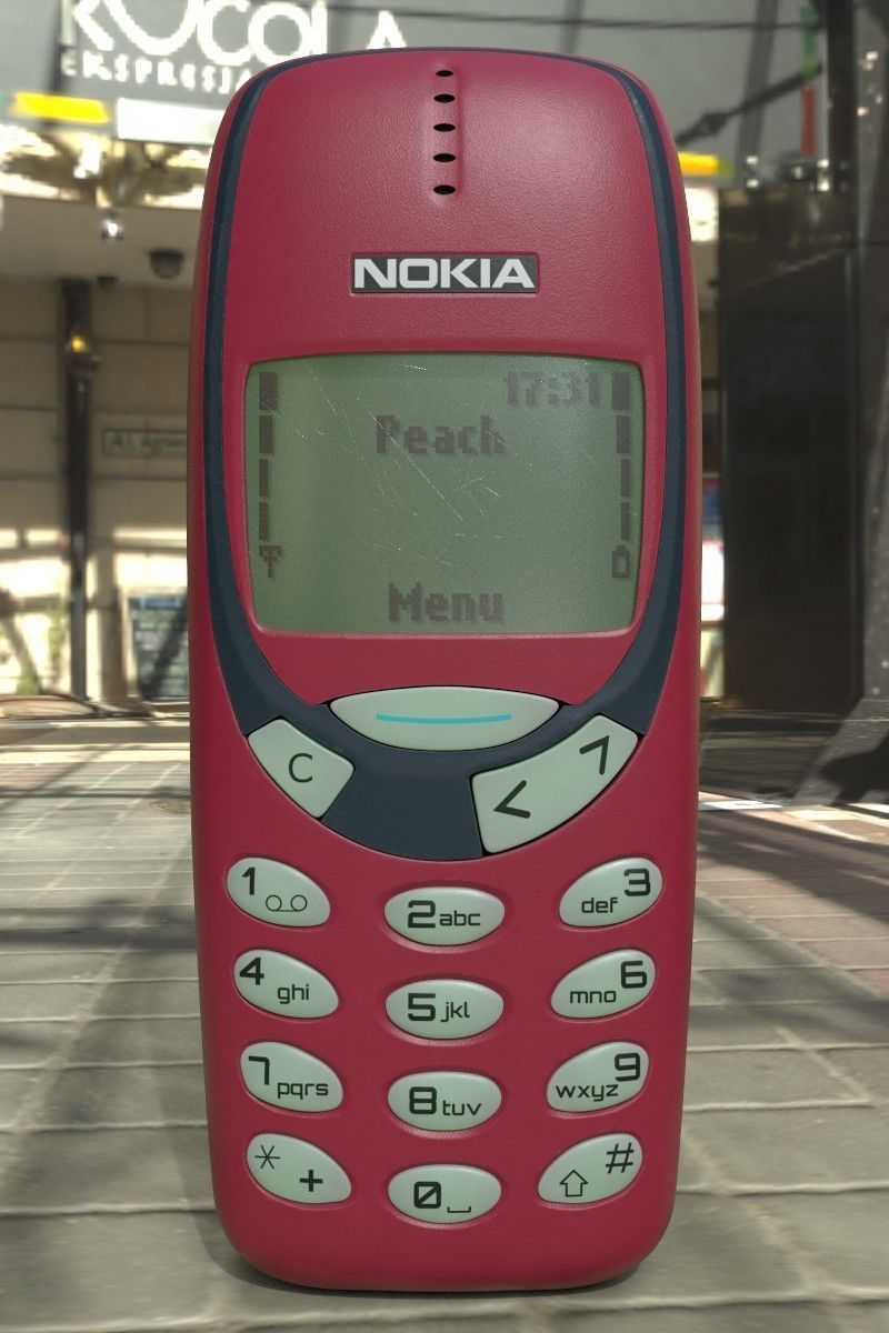 Nokia 3310 with 3 color combination 3D Model Collection_16
