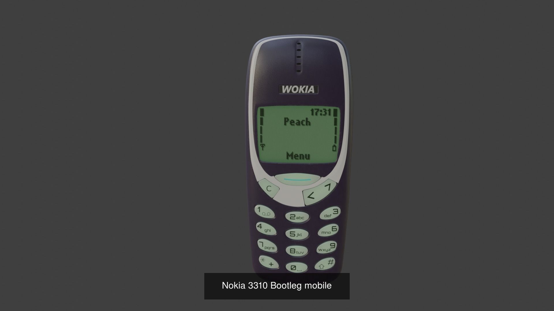 Nokia 3310 with 3 color combination 3D Model Collection_6