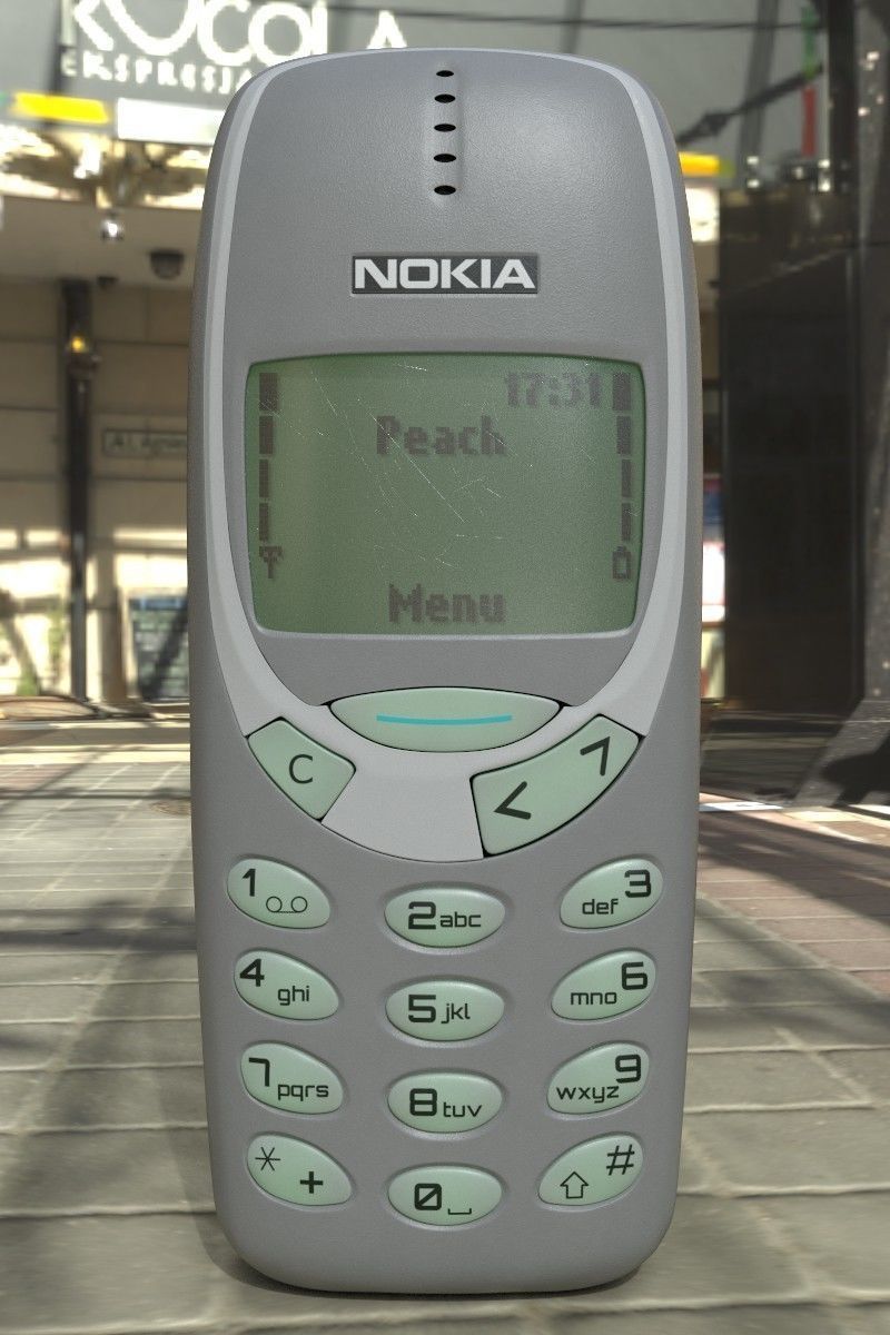 Nokia 3310 with 3 color combination 3D Model Collection_11