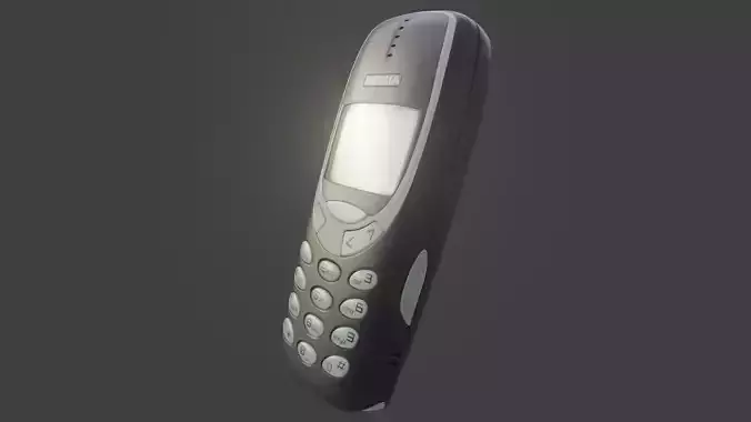 Nokia 3310 with 3 color combination 3D Model Collection