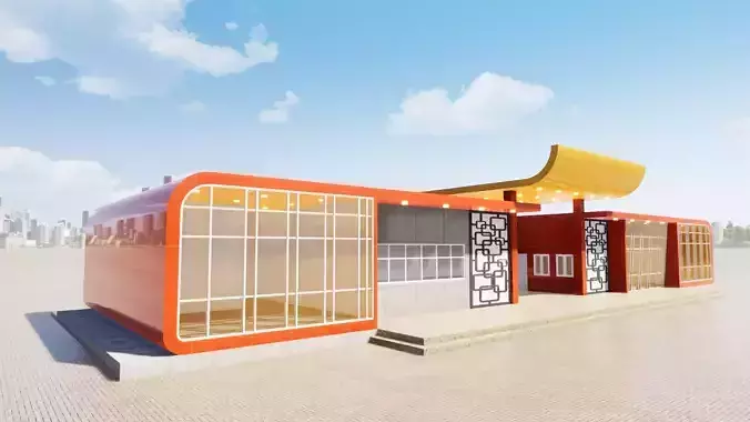 Rest Swimming Pool Building