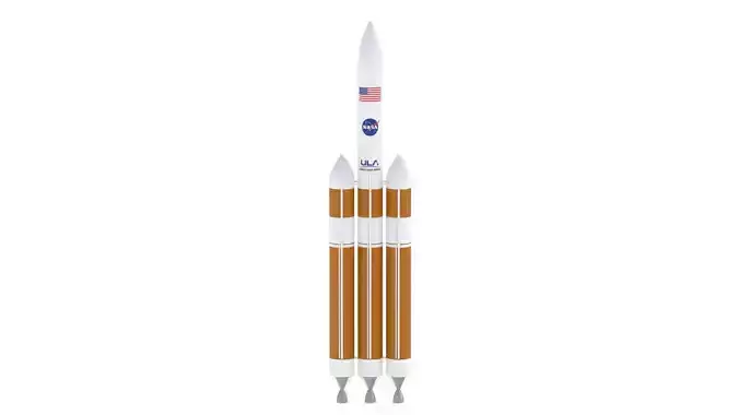 Delta IV Heavy Rocket 3D model
