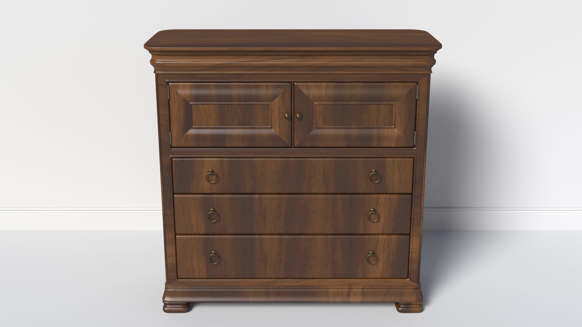 Mauritane 5 Drawer Combo Dresser 3D model_4
