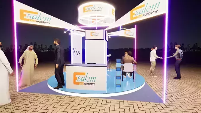 Exhibition booth 5x5  Materials used in Twinmotion 2020