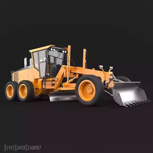 Grader orange bulldozer