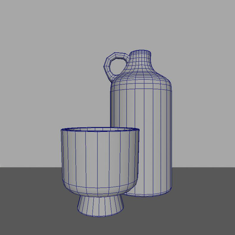 Bowl Vase 3D model_1