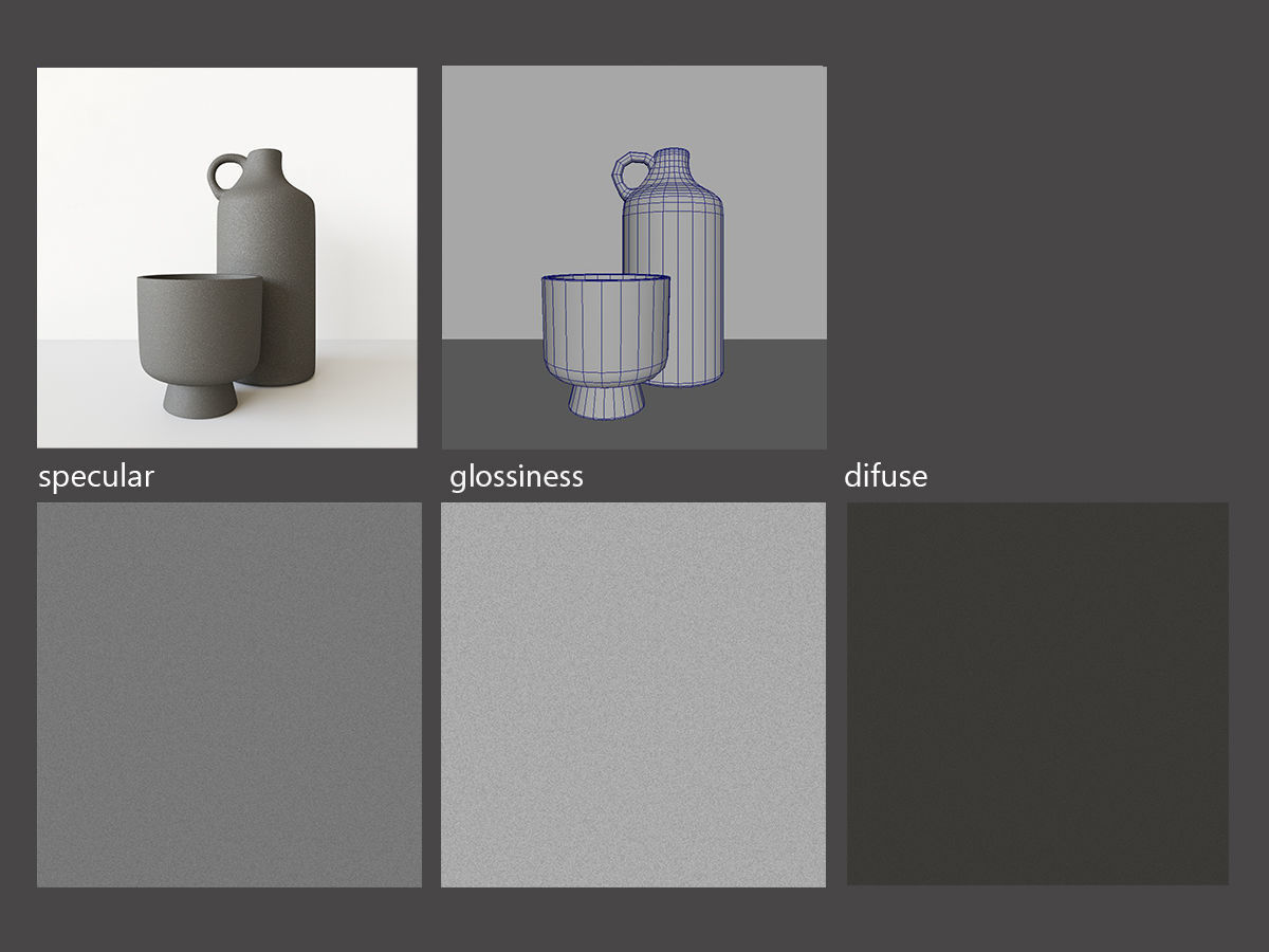 Bowl Vase 3D model_2