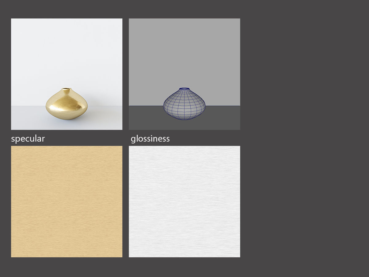 decorationset vase and leaf 3D model_5