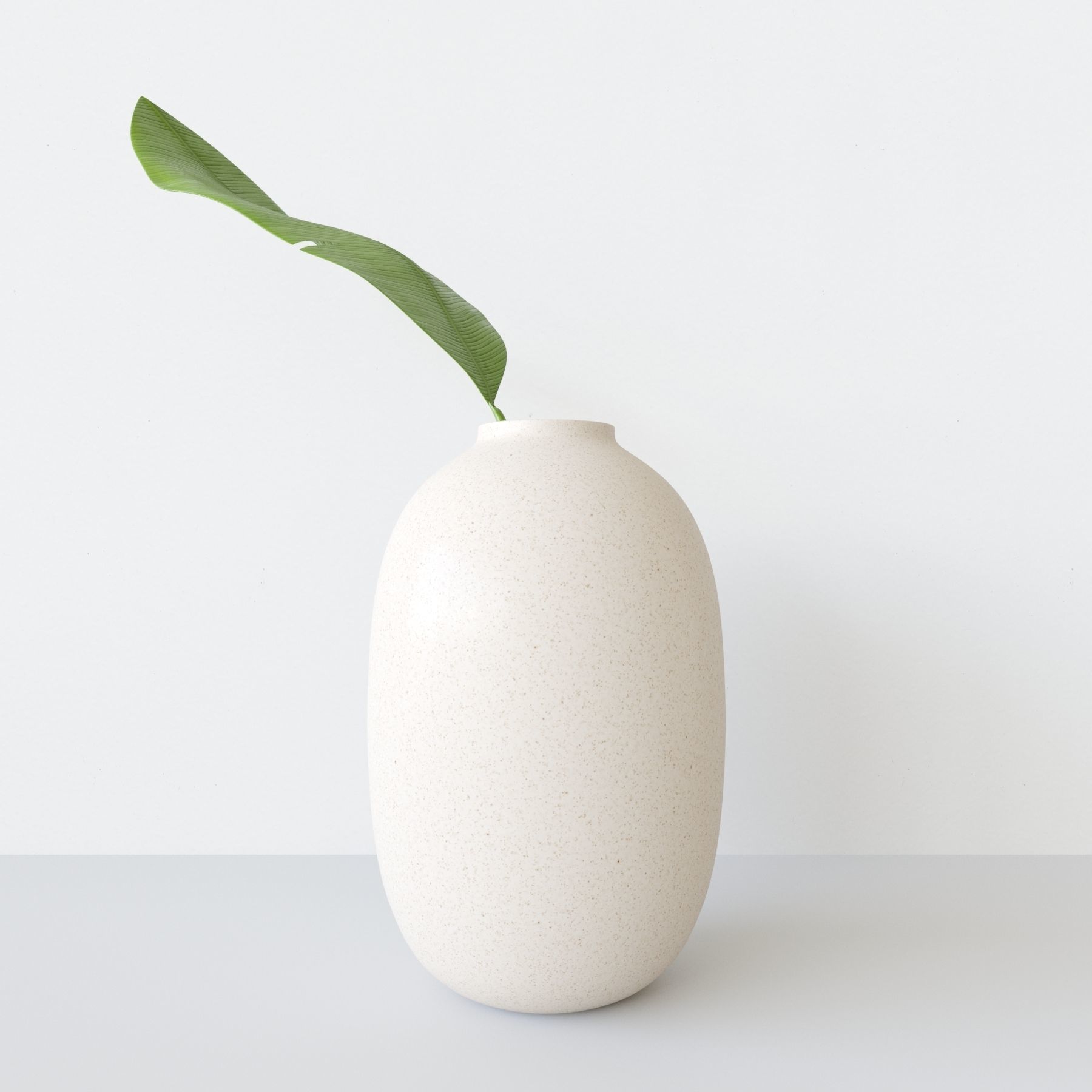 decorationset vase and leaf 3D model_6