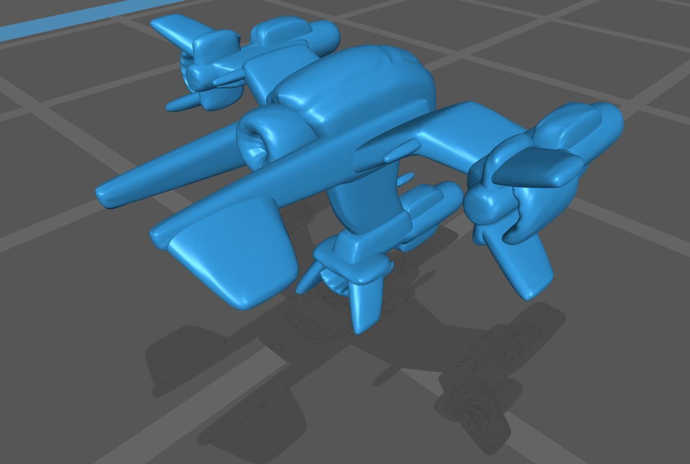 Starcraft Wraith 3D print model_3