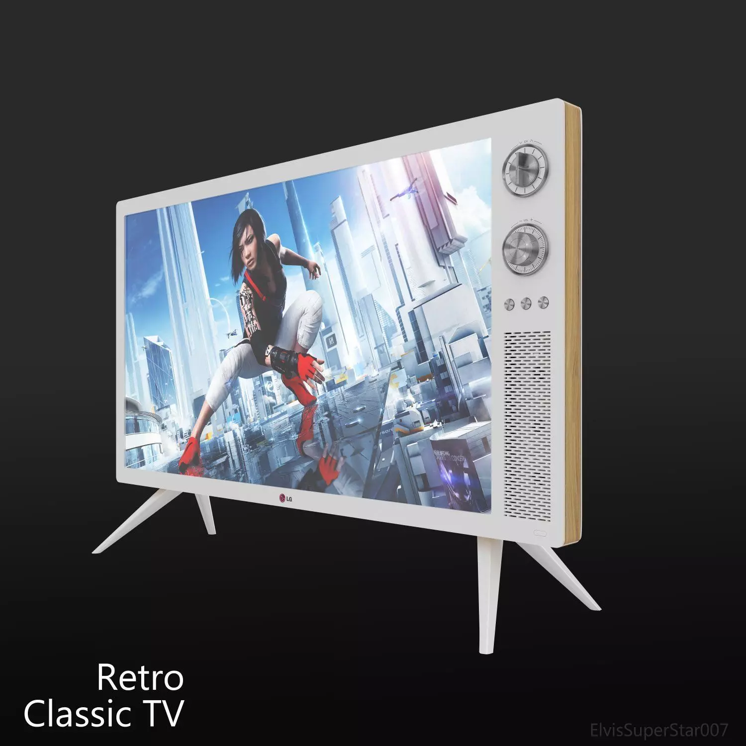 LG Classic TV 2013 Retro design 3D model | CGTrader