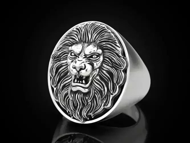 Ring lion king of beasts