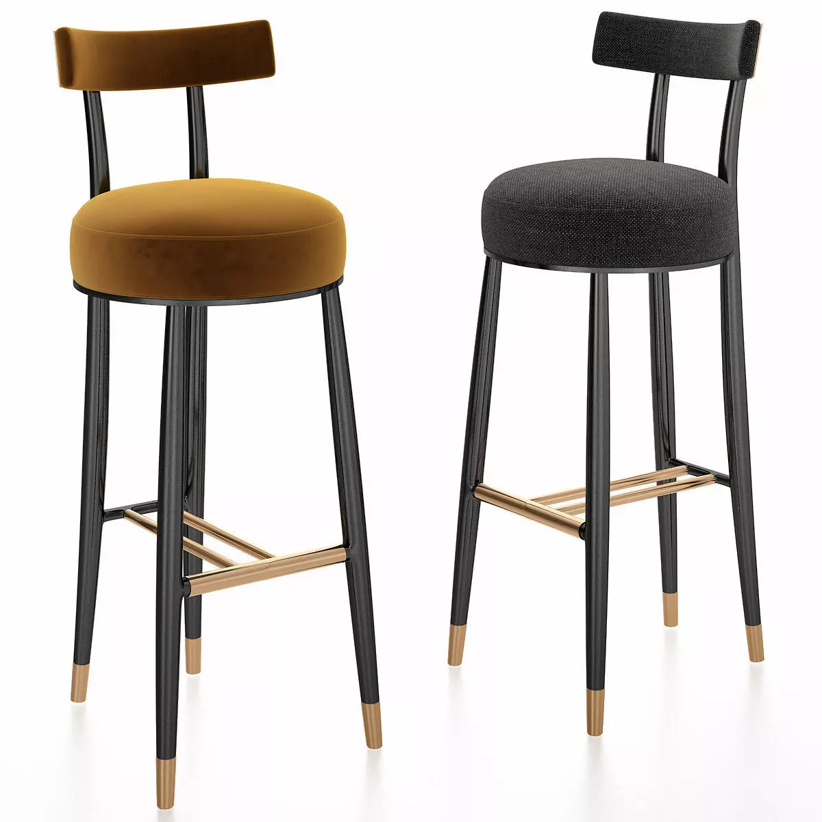 GILMORE BAR STOOL 3d model Low-poly 3D model_0