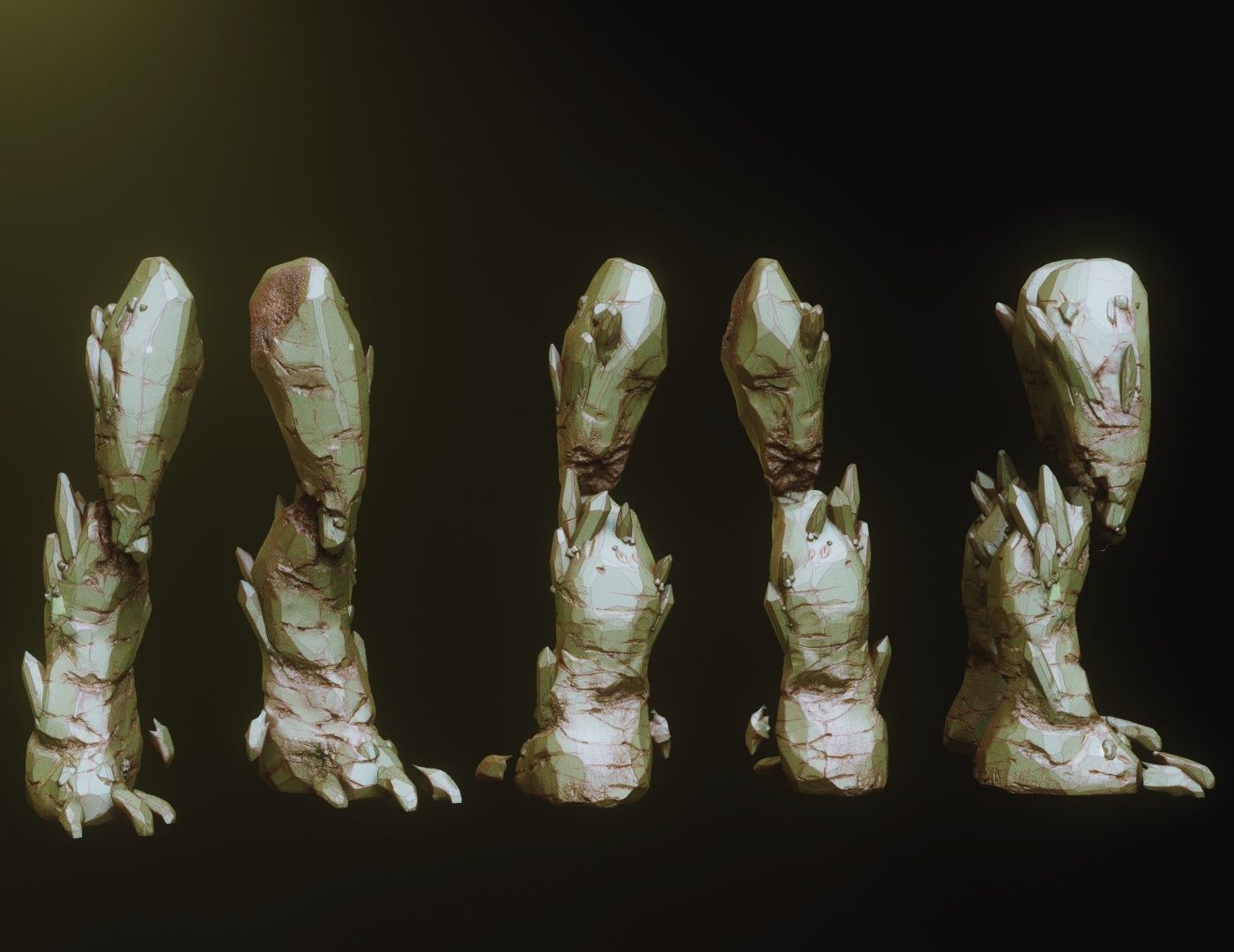 LEGS - 33 Character and Creature Insert meshes plus OBJs 3D model_16