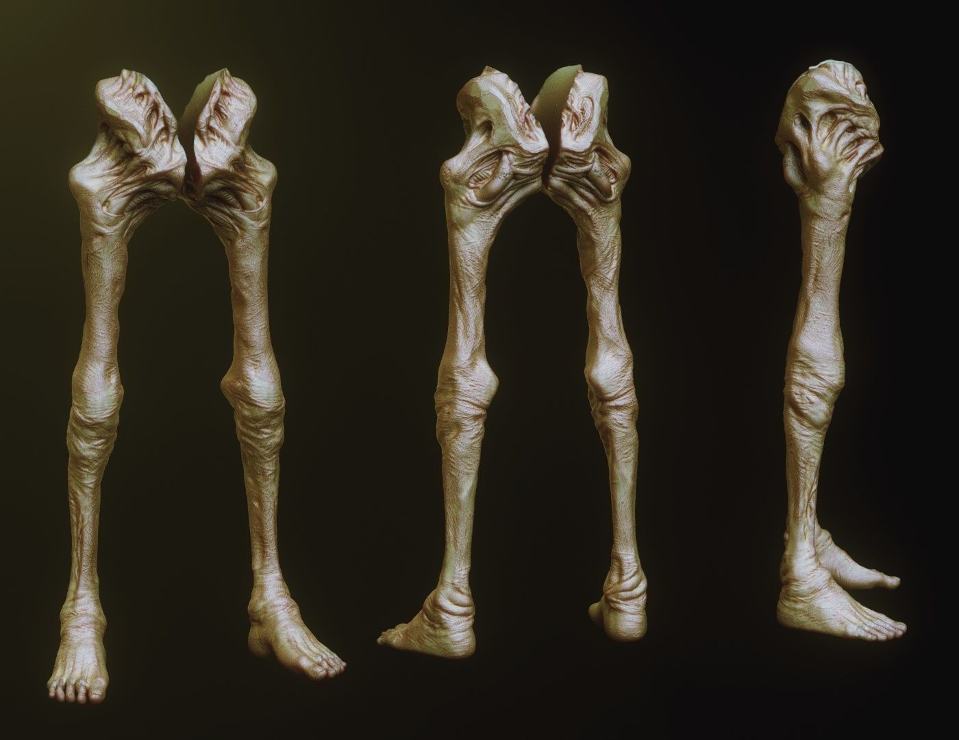 LEGS - 33 Character and Creature Insert meshes plus OBJs 3D model_30