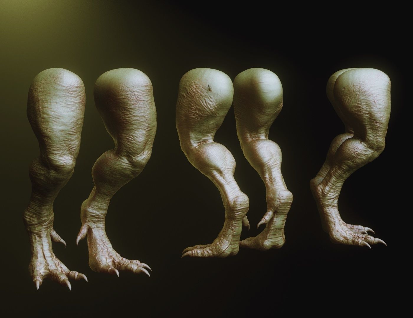 LEGS - 33 Character and Creature Insert meshes plus OBJs 3D model_20