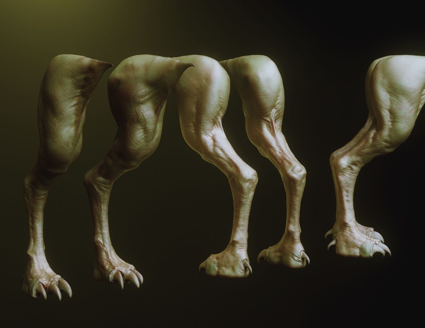 LEGS - 33 Character and Creature Insert meshes plus OBJs 3D model_22