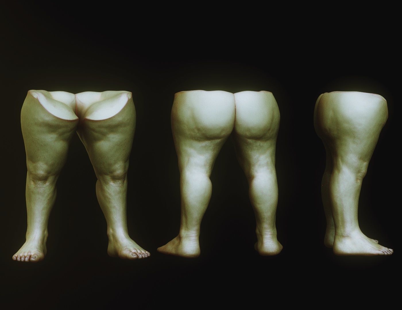 LEGS - 33 Character and Creature Insert meshes plus OBJs 3D model_3