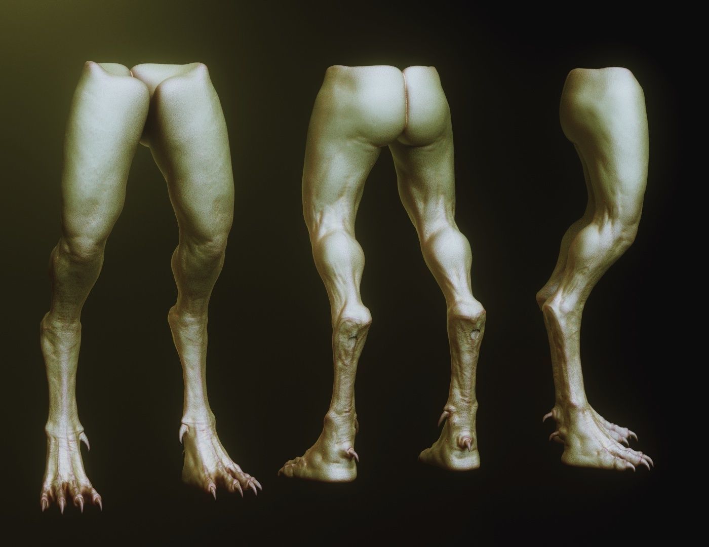 LEGS - 33 Character and Creature Insert meshes plus OBJs 3D model_27