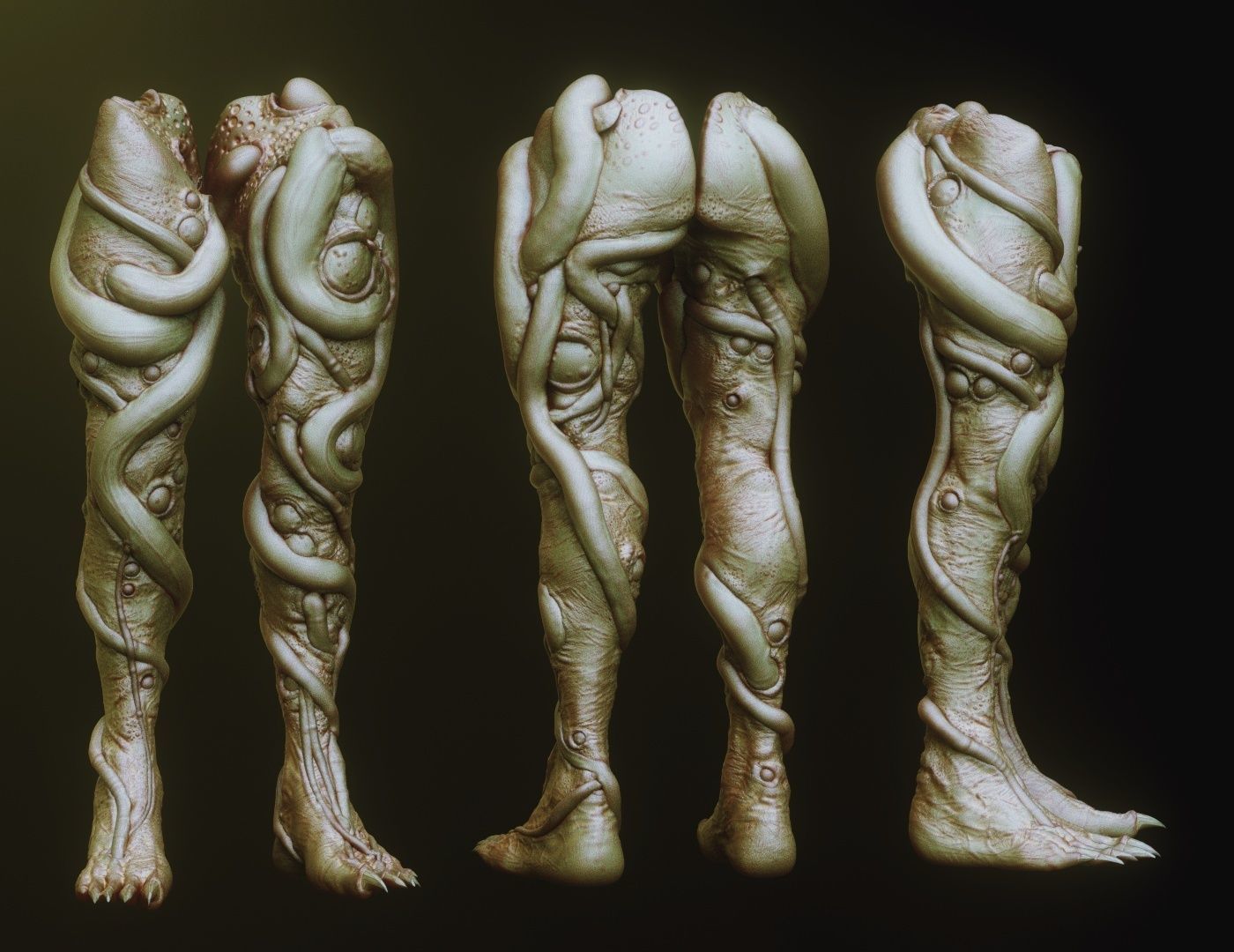 LEGS - 33 Character and Creature Insert meshes plus OBJs 3D model_33