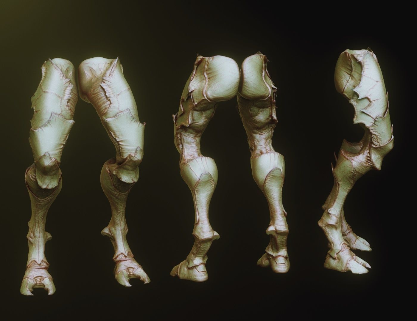 LEGS - 33 Character and Creature Insert meshes plus OBJs 3D model_10