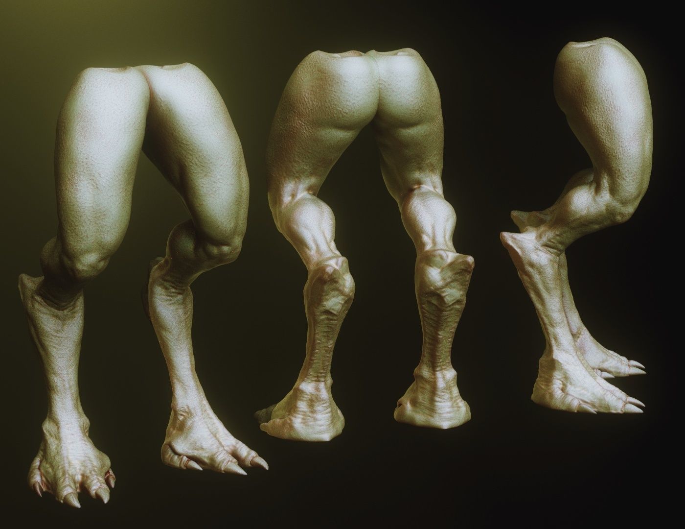 LEGS - 33 Character and Creature Insert meshes plus OBJs 3D model_25