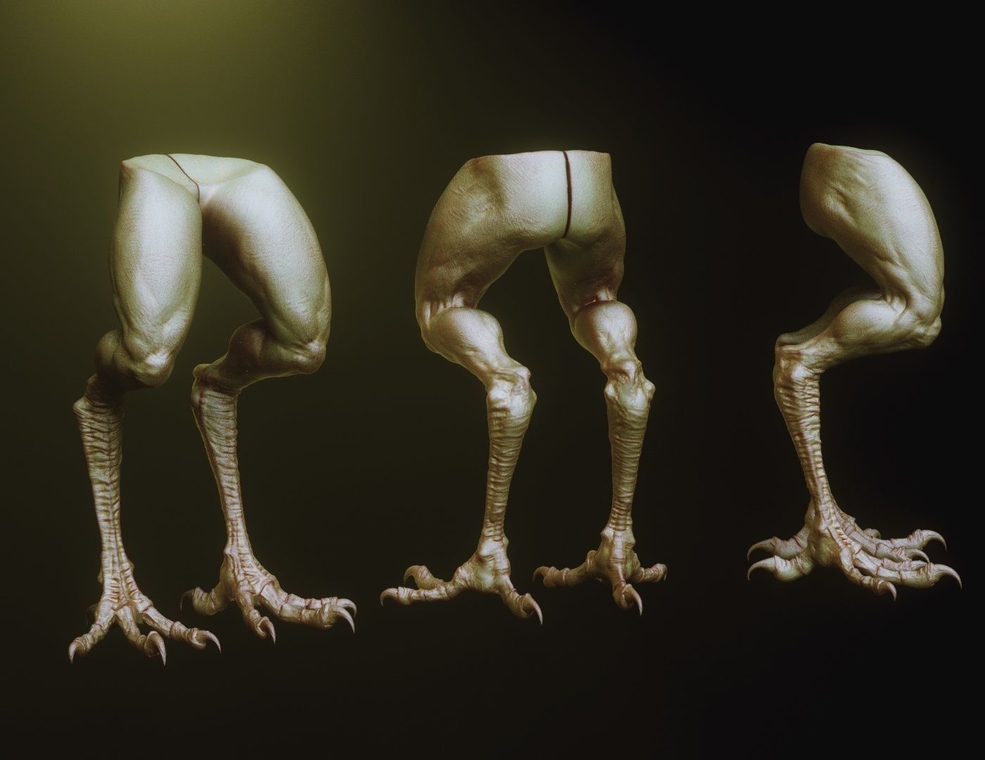 LEGS - 33 Character and Creature Insert meshes plus OBJs 3D model_23
