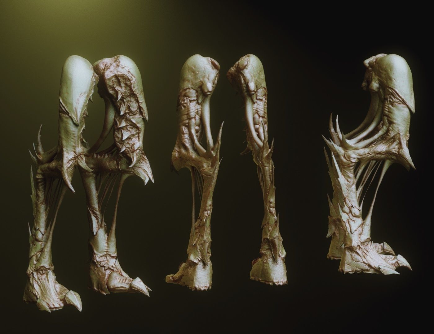 LEGS - 33 Character and Creature Insert meshes plus OBJs 3D model_26