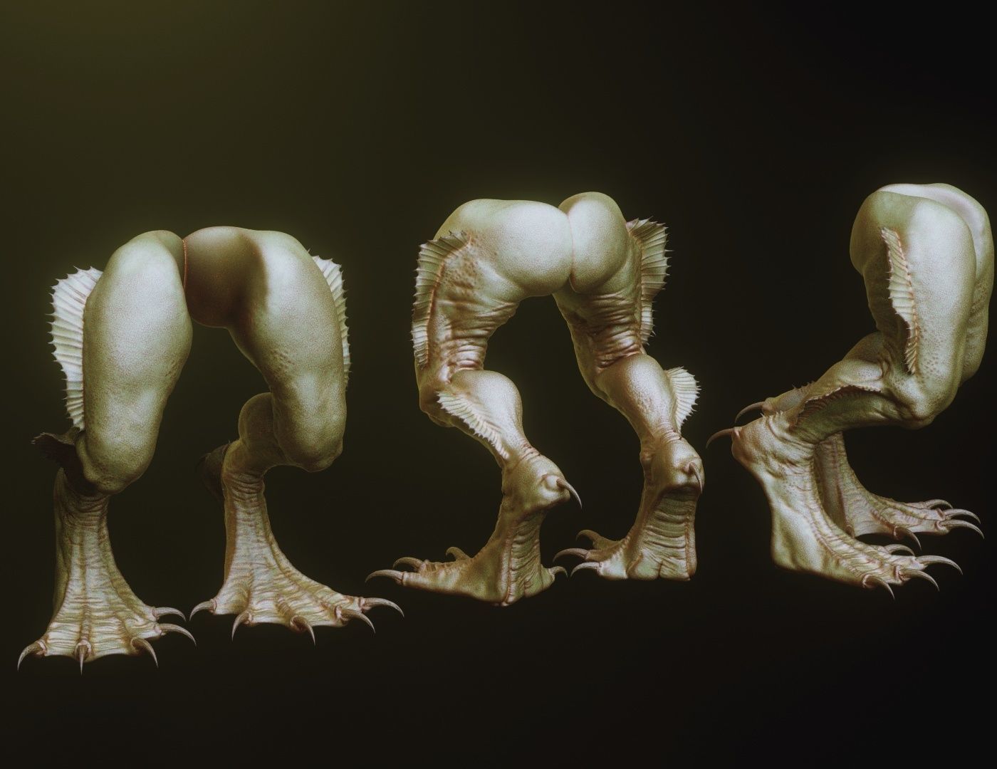 LEGS - 33 Character and Creature Insert meshes plus OBJs 3D model_8