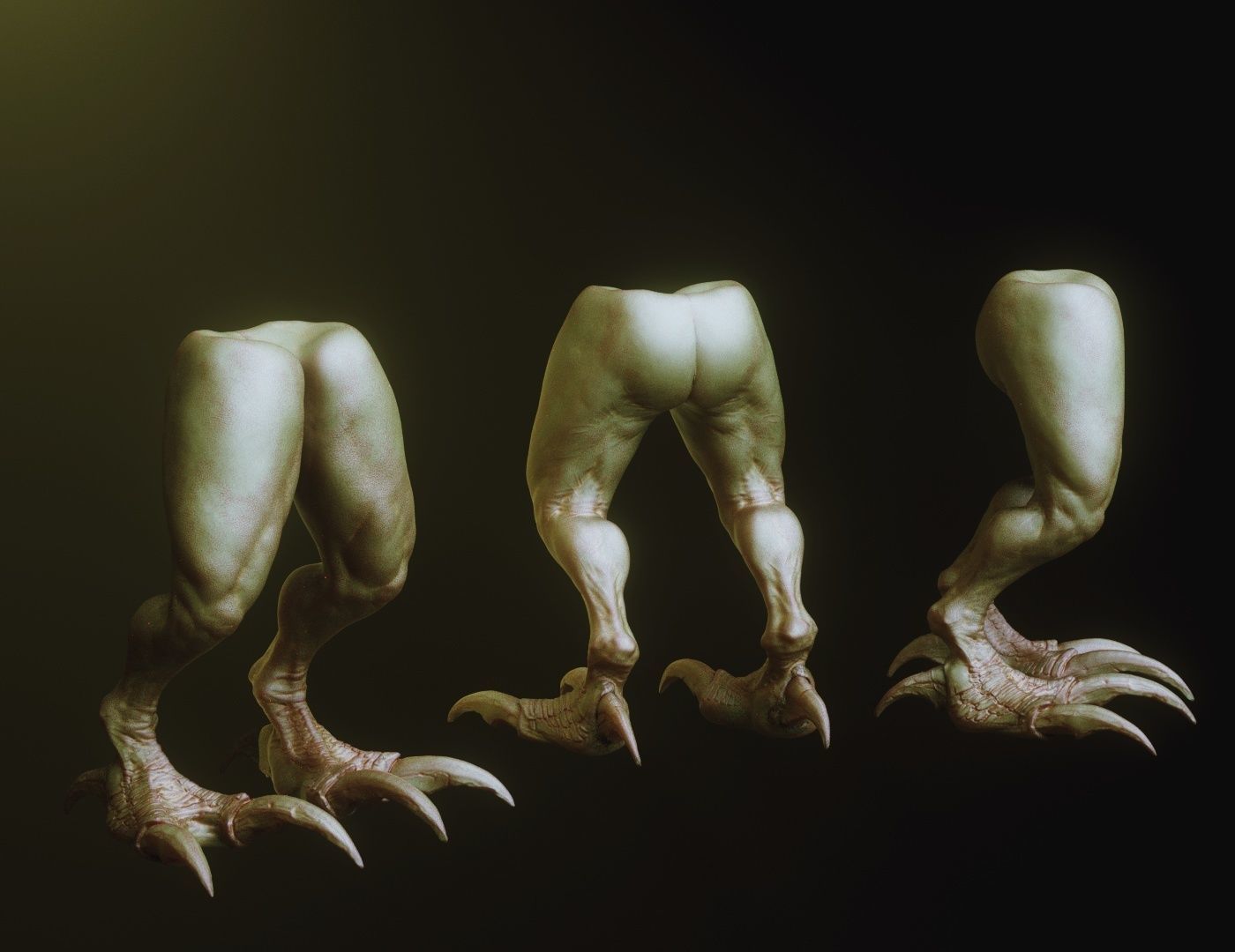 LEGS - 33 Character and Creature Insert meshes plus OBJs 3D model_4