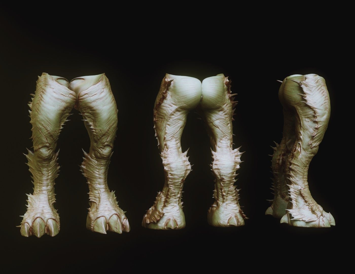 LEGS - 33 Character and Creature Insert meshes plus OBJs 3D model_14