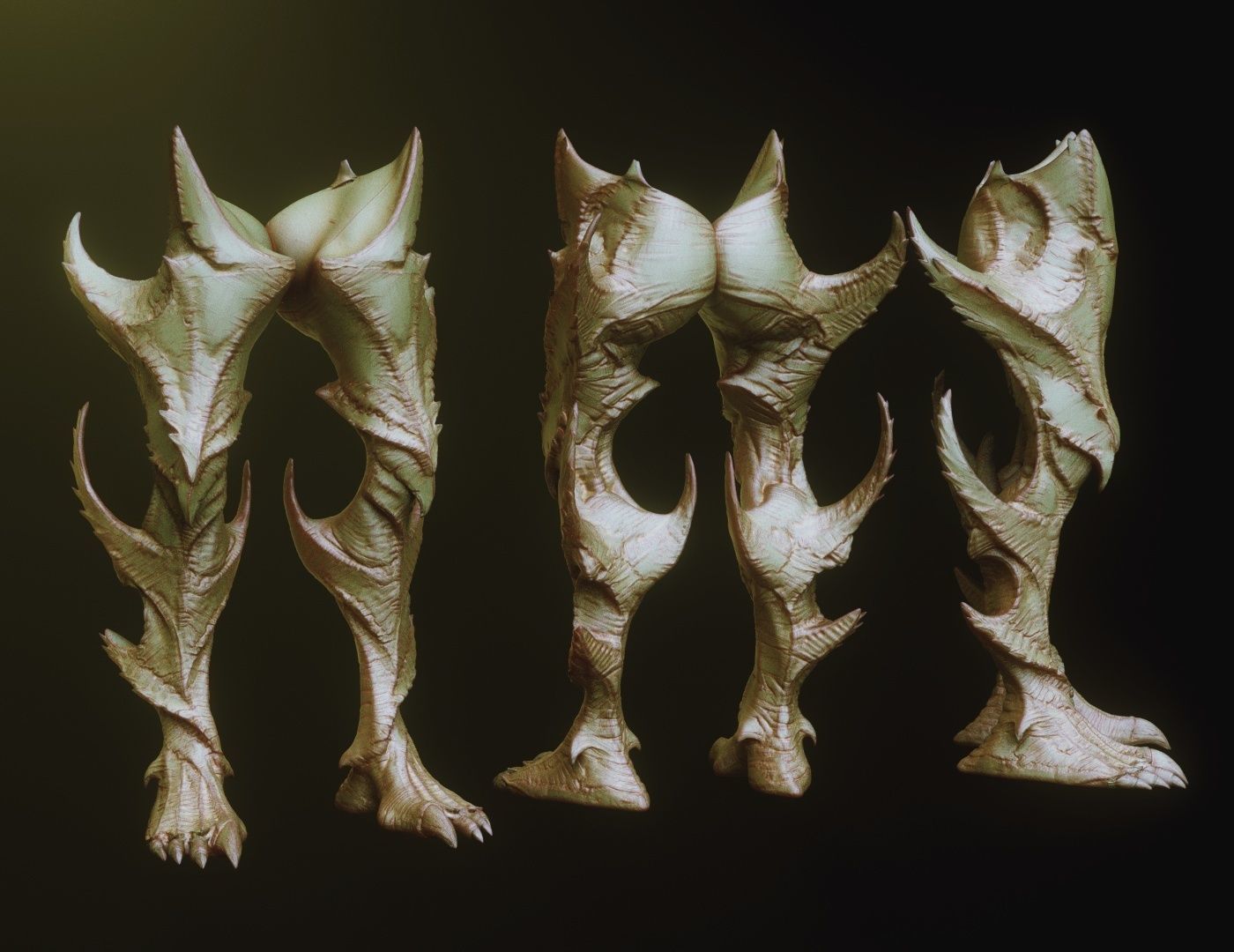 LEGS - 33 Character and Creature Insert meshes plus OBJs 3D model_19