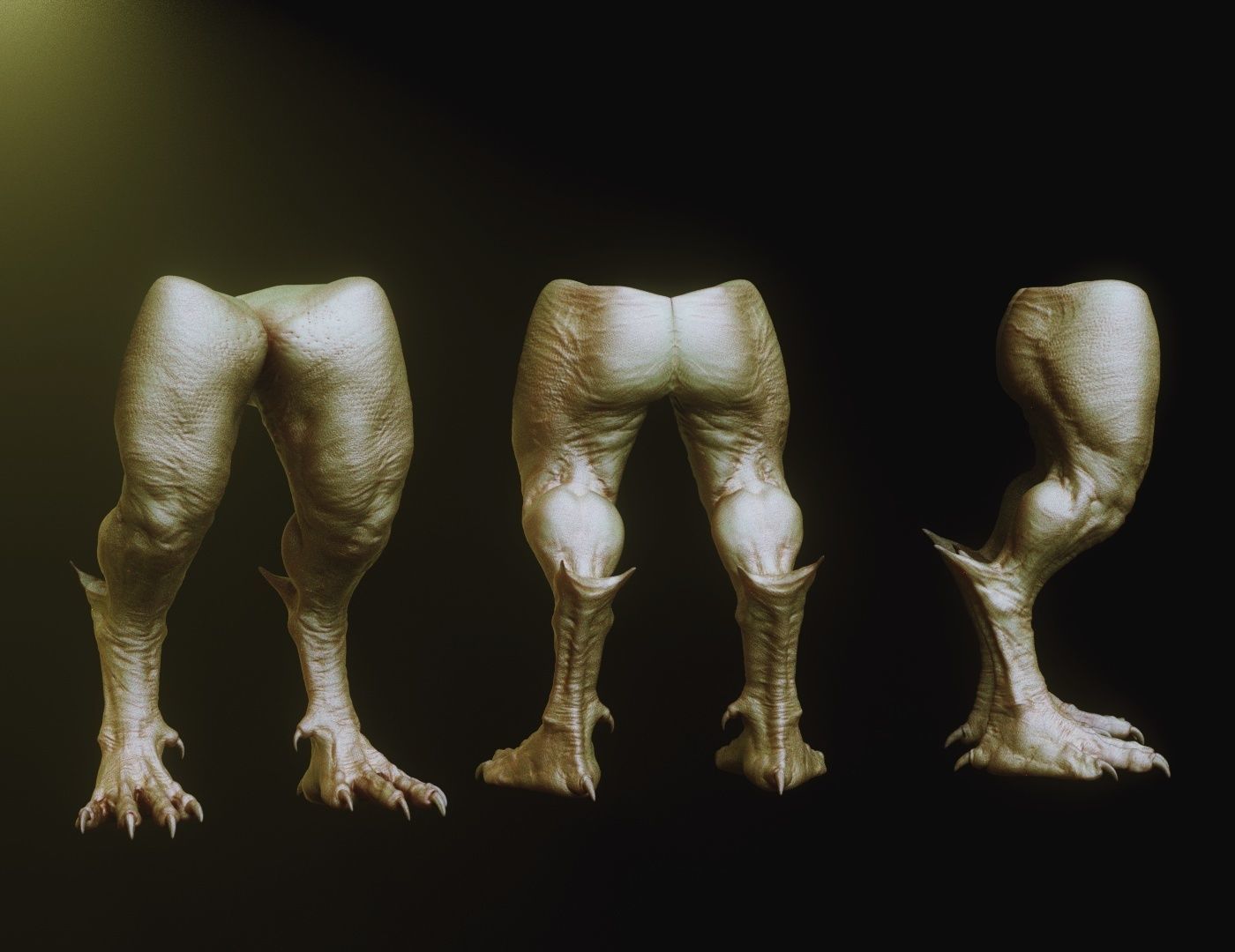 LEGS - 33 Character and Creature Insert meshes plus OBJs 3D model_6