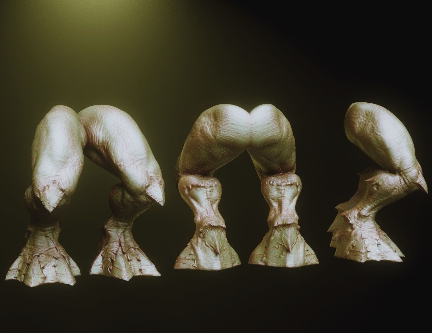 LEGS - 33 Character and Creature Insert meshes plus OBJs 3D model_9