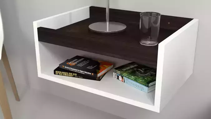 Nightstand scene for catalog Low-poly 3D model