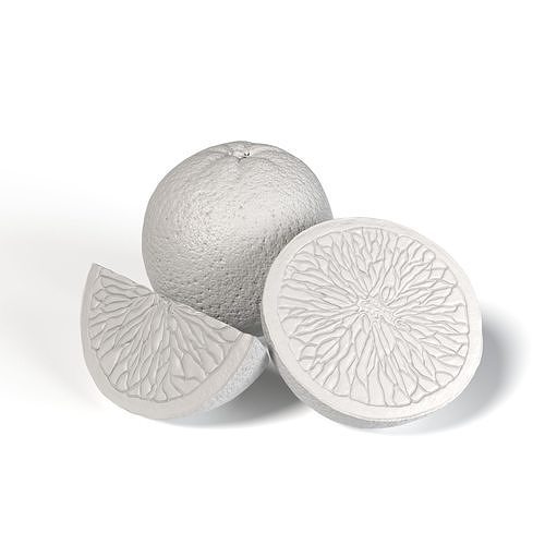 Orange  3D model 5