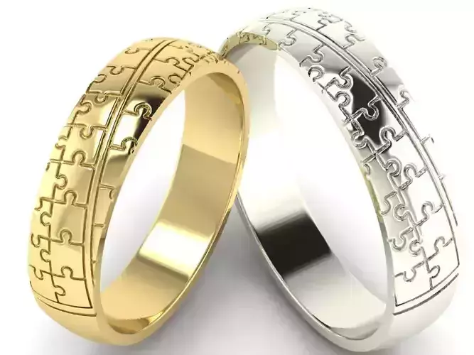 Ring puzzles in four sizes