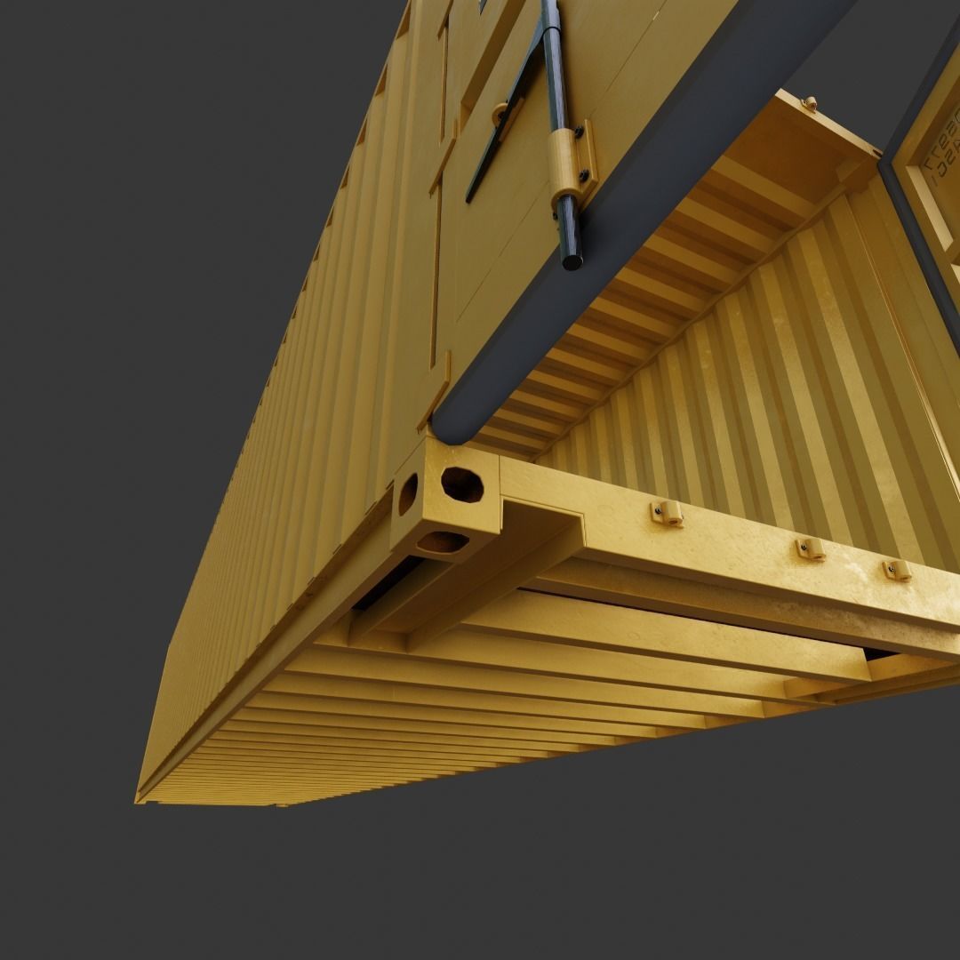 40ft Shipping Container  3D model_2