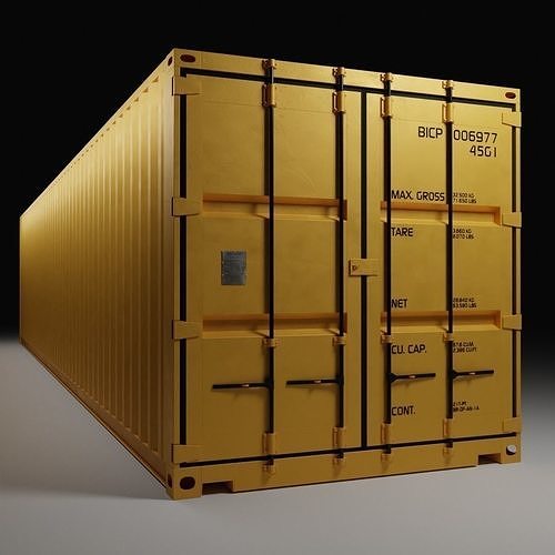 40ft Shipping Container  3D model