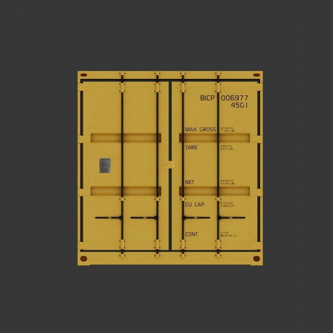 40ft Shipping Container  3D model_3