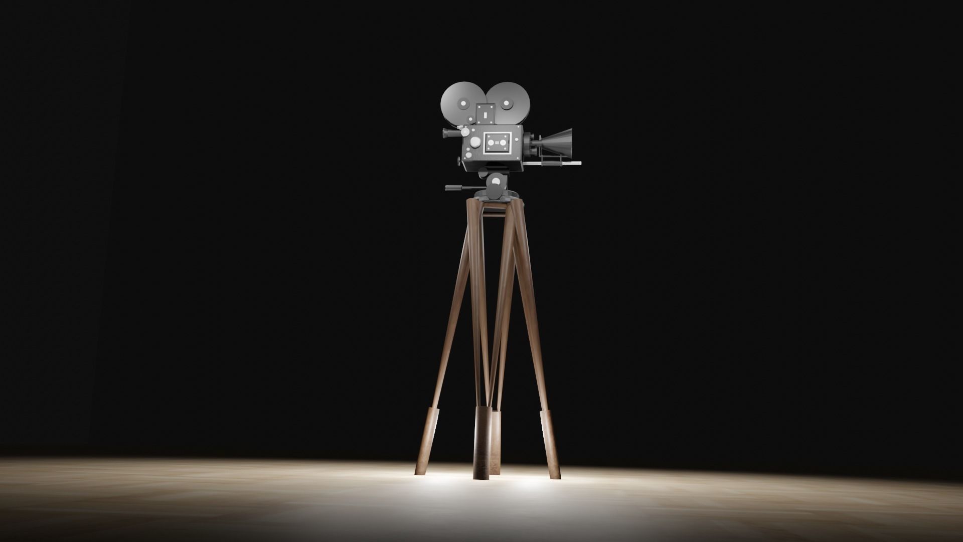 Old School Camera Free low-poly 3D model_4