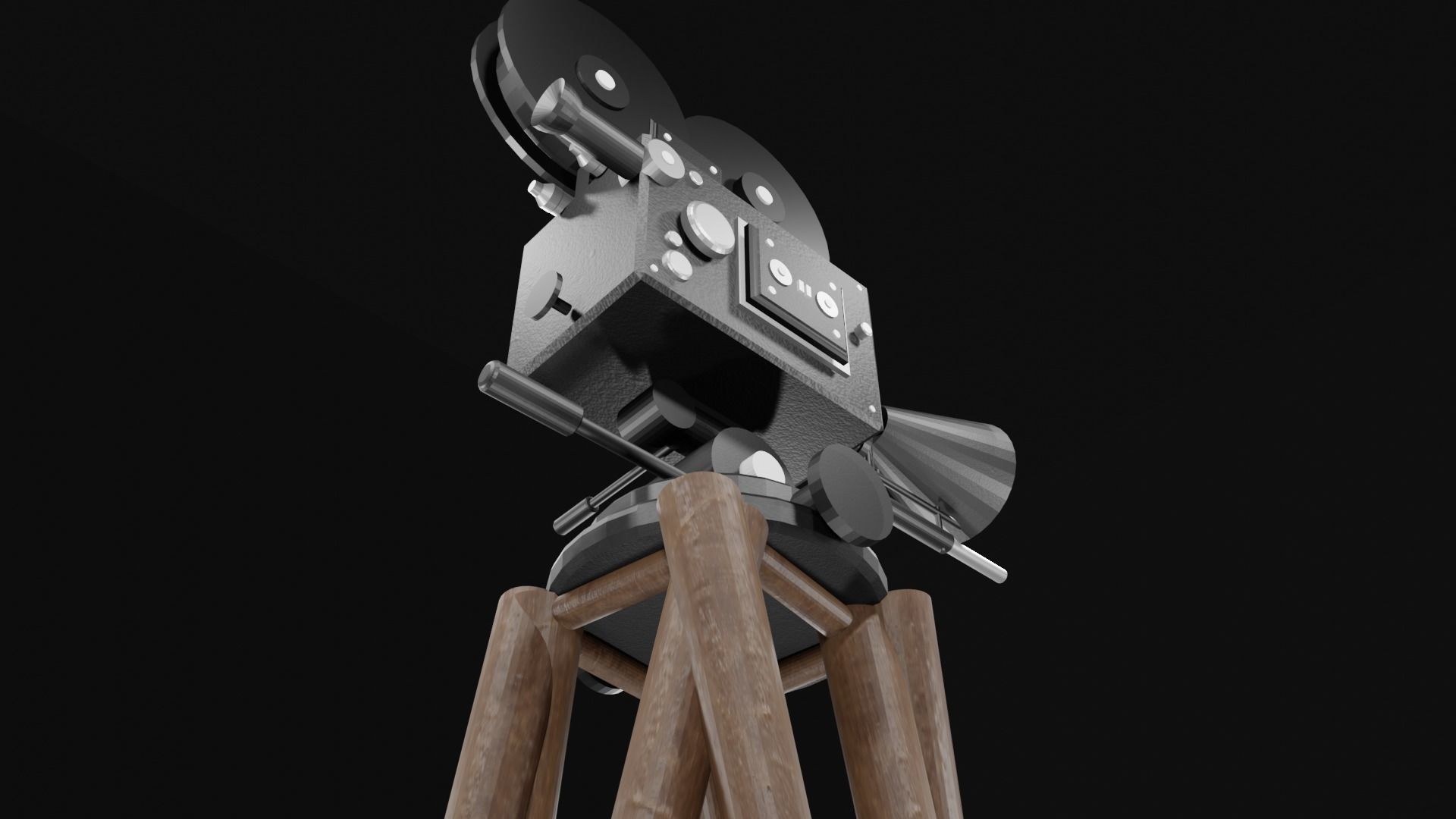 Old School Camera Free low-poly 3D model_2