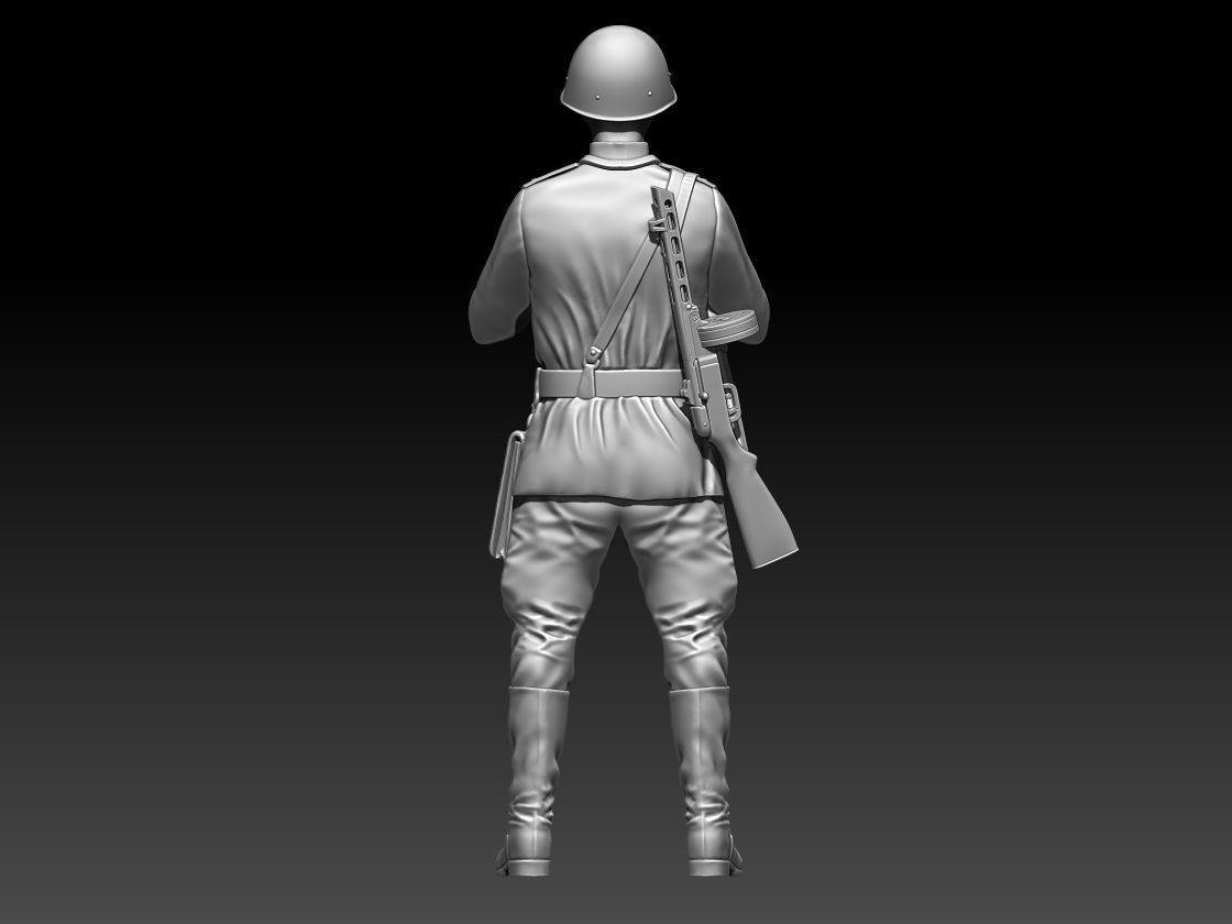 Officer soldier Russia 3D print model_53