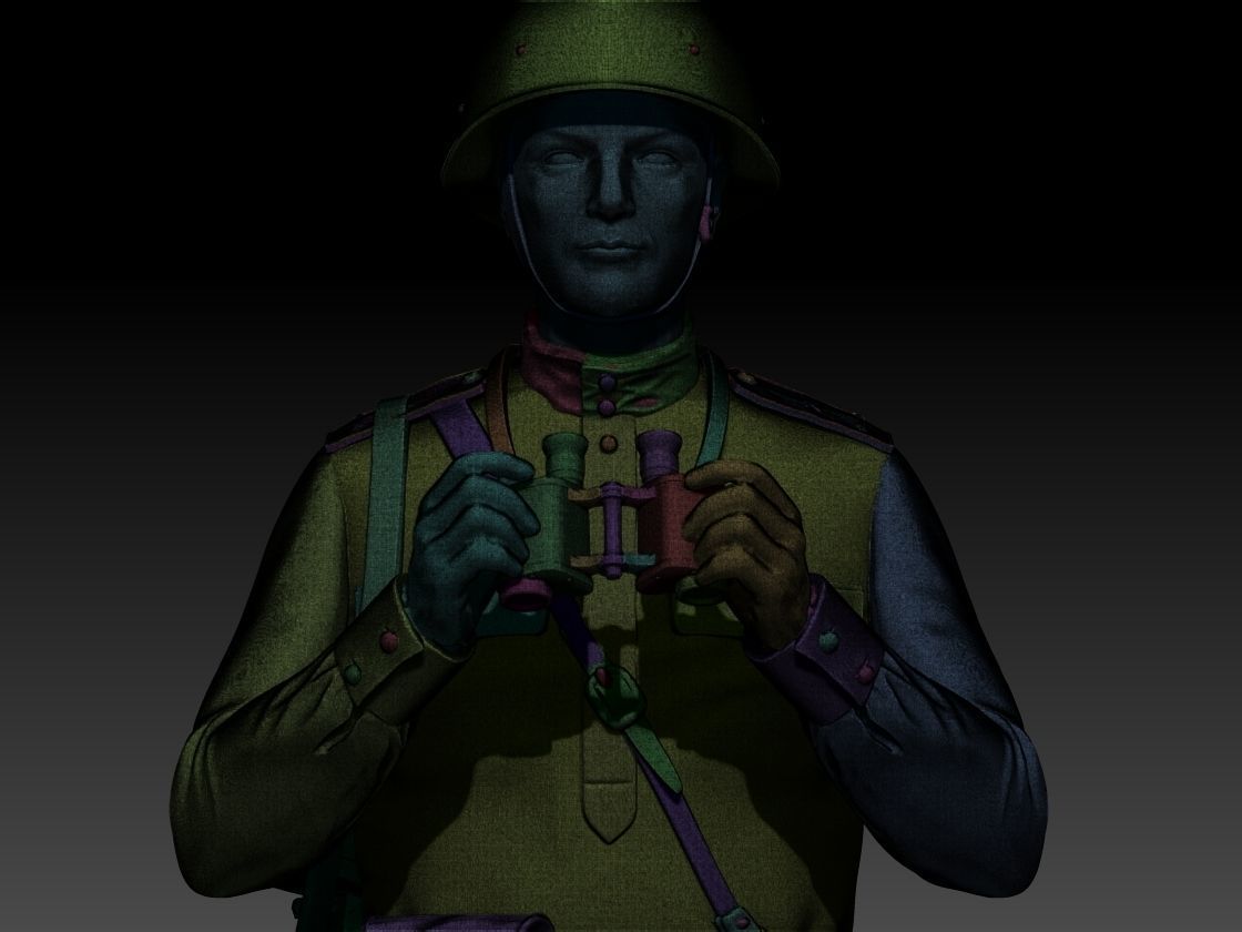 Officer soldier Russia 3D print model_37