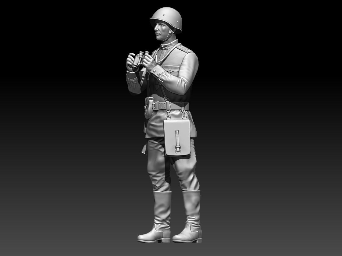 Officer soldier Russia 3D print model_58