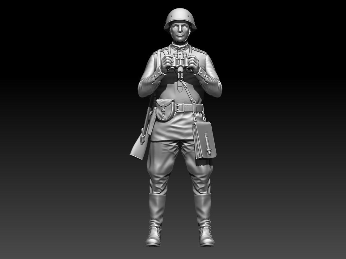 Officer soldier Russia 3D print model_61