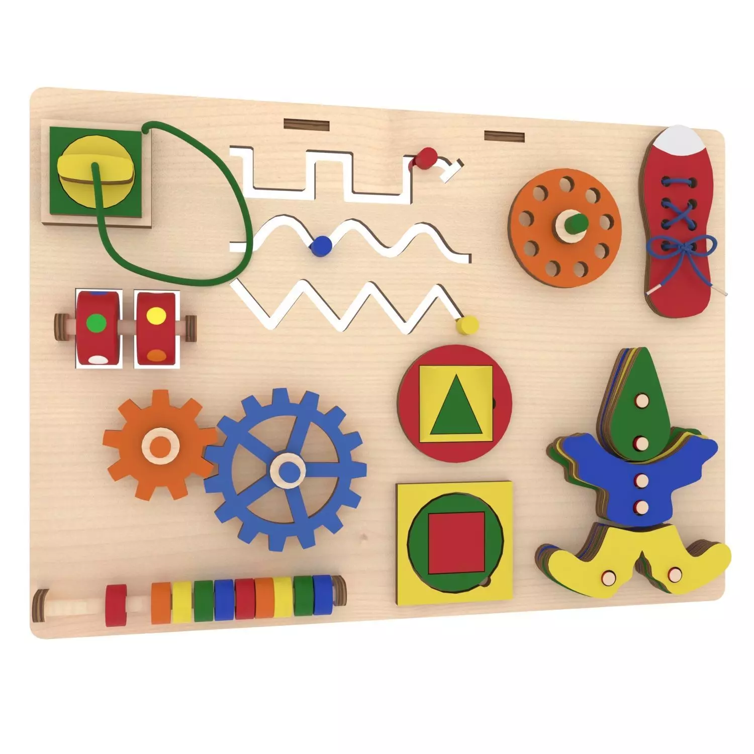 Busyboard gears and gears on board 3D model