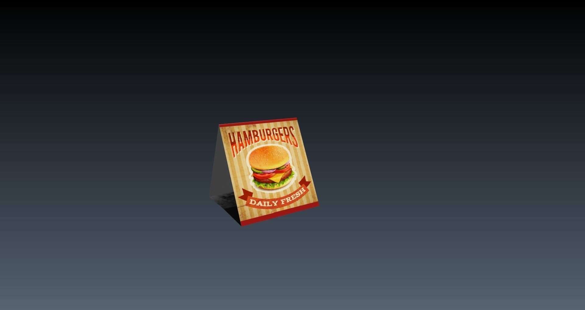 Low-Poly 80s Diner Pack Low-poly 3D model_53